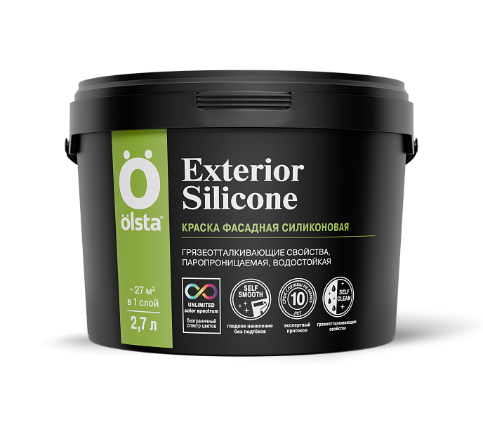 Краска фасадная EXTERIOR SILICONE